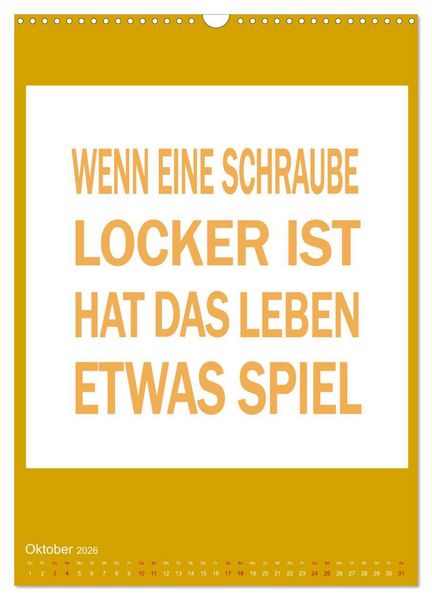 Produktbild: Memo an mich (Wandkalender 2026 DIN A3 hoch), CALVENDO Monatskalender