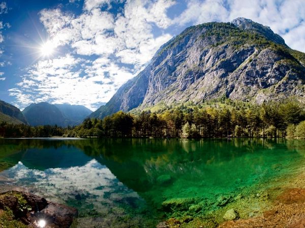 Produktbild: CALVENDO Puzzle Bluntausee - Golling | 1000 Teile Lege-Gr&ouml;&szlig;e 64x48cm Foto-Puzzle f&uuml;r gl&uuml;ckliche Stunden