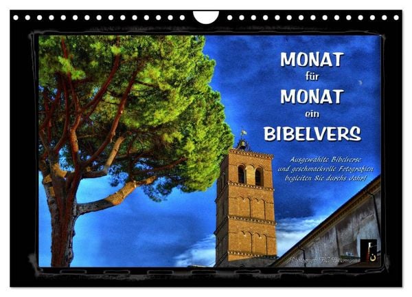 Produktbild: Monat f&uuml;r Monat ein Bibelvers (Wandkalender 2026 DIN A4 quer), CALVENDO Monatskalender