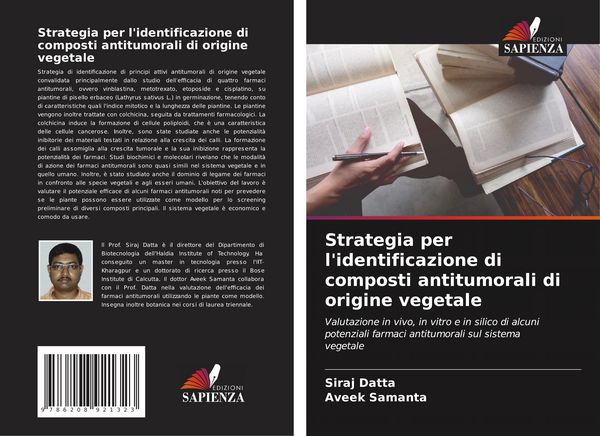 Produktbild: Strategia per l'identificazione di composti antitumorali di origine vegetale