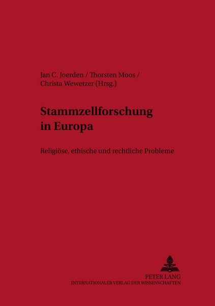 Produktbild: Stammzellforschung in Europa