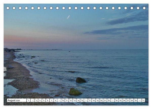 Produktbild: Die Ostsee - von Schleswig nach Gl&uuml;cksburg (Tischkalender 2026 DIN A5 quer), CALVENDO Monatskalender