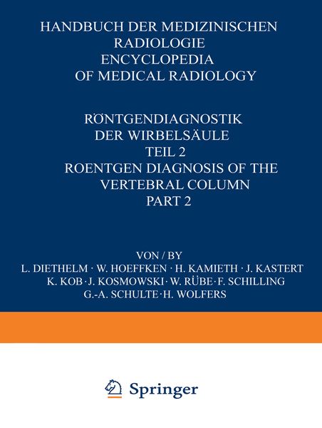 Produktbild: R&ouml;ntgendiagnostik der Wirbels&auml;ule / Roentgen Diagnosis of the Vertebral Column