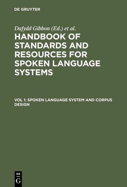 Produktbild: Spoken Language System and Corpus Design