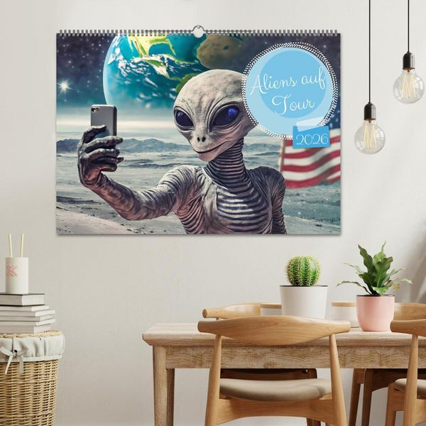 Produktbild: Aliens auf Tour (Wandkalender 2026 DIN A2 quer), CALVENDO Monatskalender