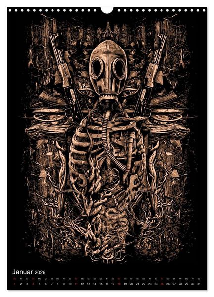 Produktbild: BLOODBOY/WAR ILLUSTRATION (Wandkalender 2026 DIN A3 hoch), CALVENDO Monatskalender