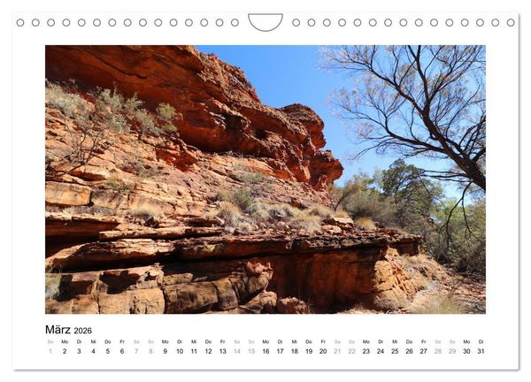 Produktbild: Traumziel Australien - Im Red Centre 2026 (Wandkalender 2026 DIN A4 quer), CALVENDO Monatskalender