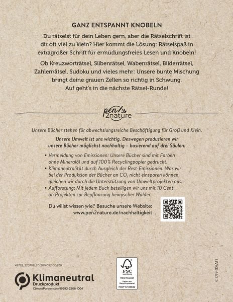 Produktbild: Mega-R&auml;tsel Gro&szlig;druck - Band 2 | Bunter R&auml;tselmix in Gro&szlig;schrift