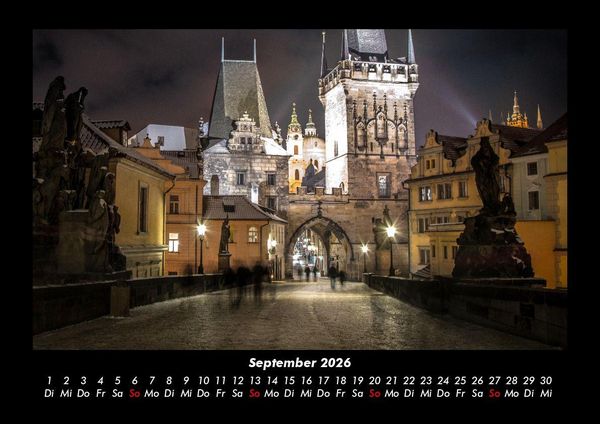 Produktbild: Prag 2026 Fotokalender DIN A3