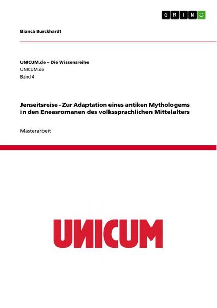 Produktbild: Jenseitsreise - Zur Adaptation eines antiken Mythologems in den Eneasromanen des volkssprachlichen Mittelalters