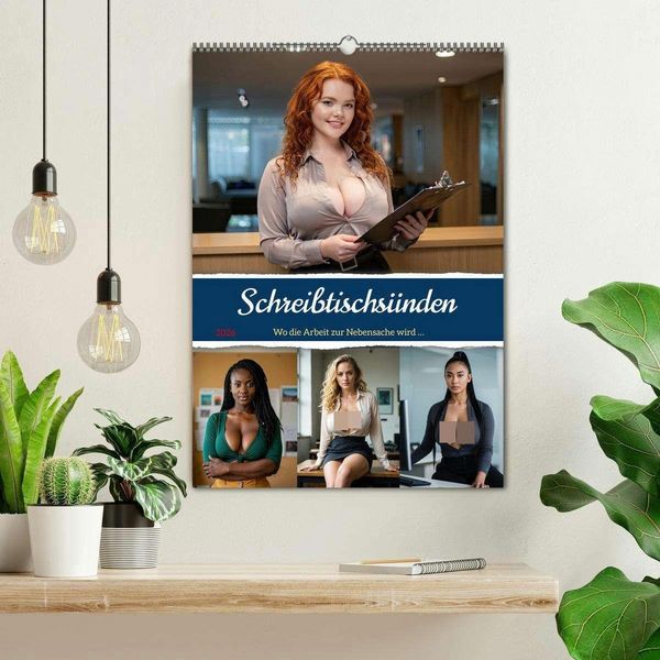 Produktbild: Schreibtischs&uuml;nden (Wandkalender 2026 DIN A2 hoch), CALVENDO Monatskalender