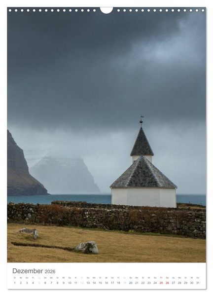 Produktbild: F&oslash;royar - Faroe Islands - F&auml;r&ouml;er Inseln (Wandkalender 2026 DIN A3 hoch), CALVENDO Monatskalender
