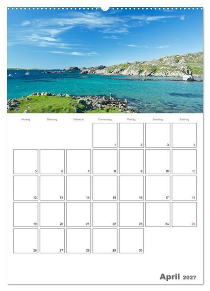 Produktbild: Schottland f&uuml;r Naturliebhaber (hochwertiger Premium Wandkalender 2027 DIN A2 hoch), Kunstdruck in Hochglanz