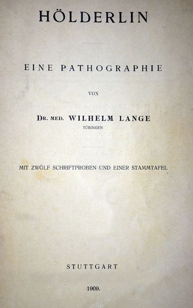 Produktbild: H&ouml;lderlin Eine Pathographie