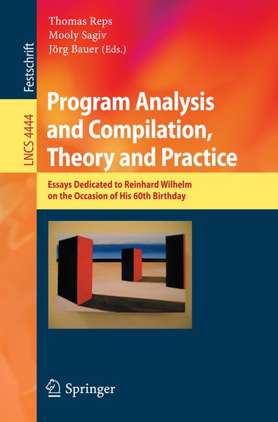 Produktbild: Program Analysis and Compilation, Theory and Practice