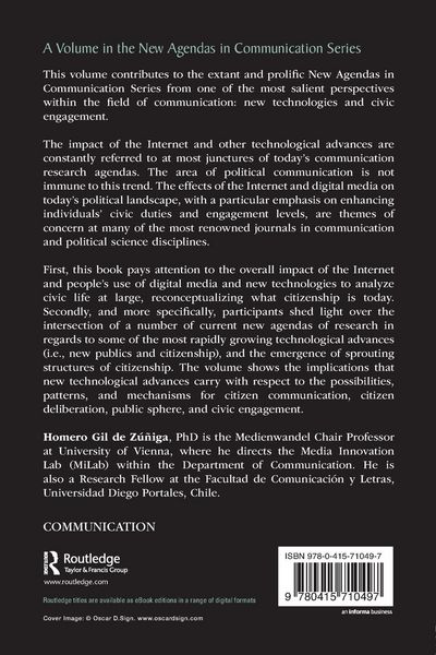 Produktbild: New Technologies and Civic Engagement