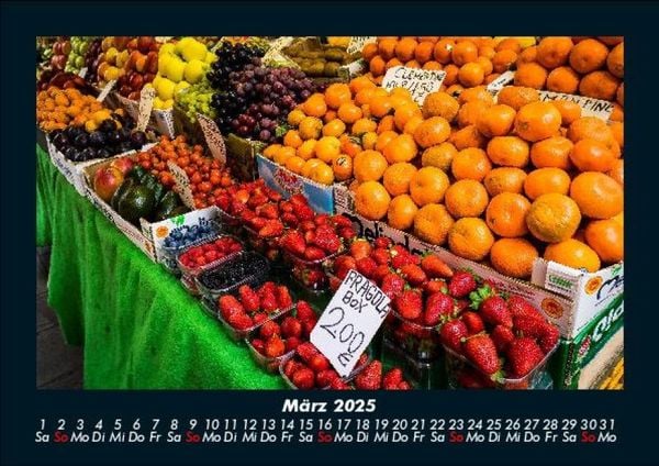 Produktbild: Obstkalender 2025 Fotokalender DIN A5