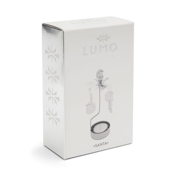 Produktbild: Teelichtkarussell Set  "Weihnachtsmann", silber