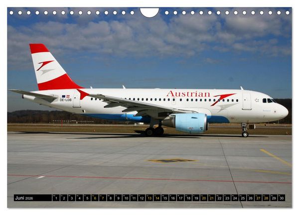 Produktbild: Airbus Airliners (Wandkalender 2026 DIN A4 quer), CALVENDO Monatskalender
