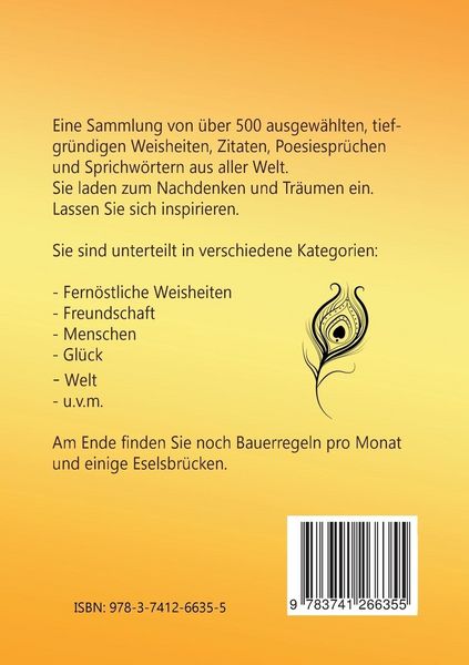Produktbild: Ausgew&auml;hlte Weisheiten, Zitate und Sprichworte aus aller Welt