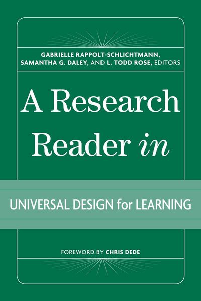 Produktbild: A Research Reader in Universal Design for Learning