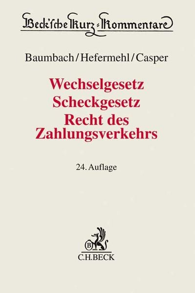Produktbild: Wechselgesetz, Scheckgesetz, Recht des Zahlungsverkehrs