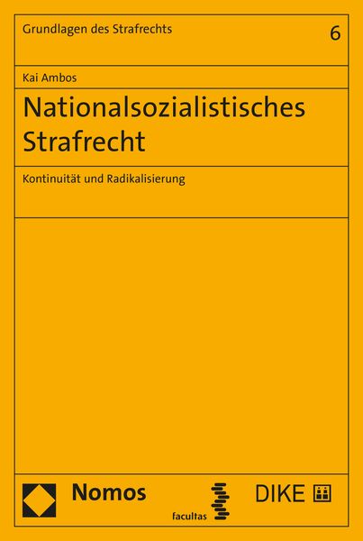 Produktbild: Nationalsozialistisches Strafrecht