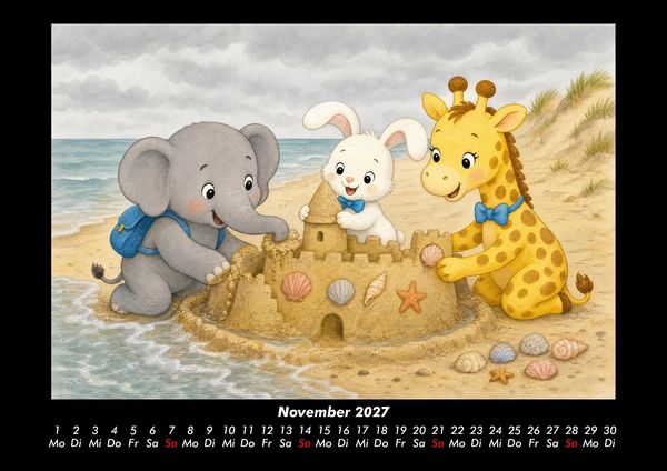 Produktbild: Sandburgen am Strand 2027 Fotokalender DIN A3