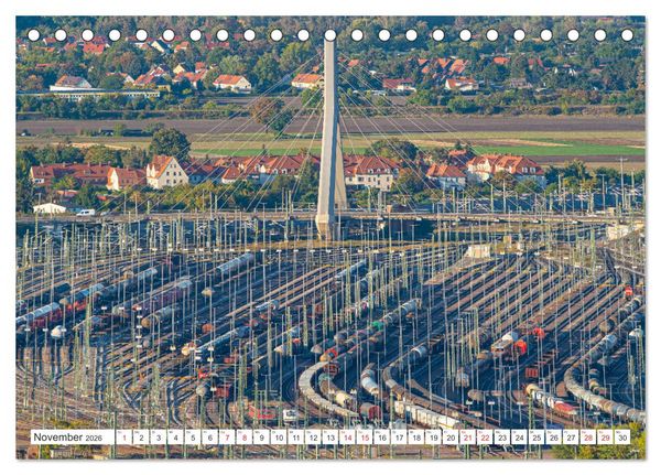 Produktbild: Halle an der Saale von oben (Tischkalender 2026 DIN A5 quer), CALVENDO Monatskalender