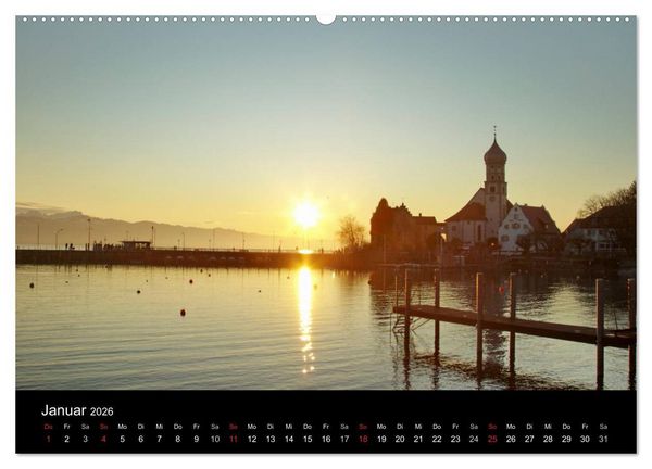 Produktbild: Ein Jahr am BODENSEE (hochwertiger Premium Wandkalender 2026 DIN A2 quer), Kunstdruck in Hochglanz