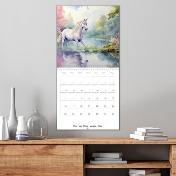 Produktbild: Unicorns, magical creatures (Wall Calendar 2026 12 &times; 12 Inch) CALVENDO 12 Month Wall Calendar