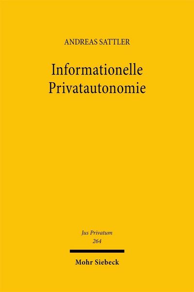 Produktbild: Informationelle Privatautonomie