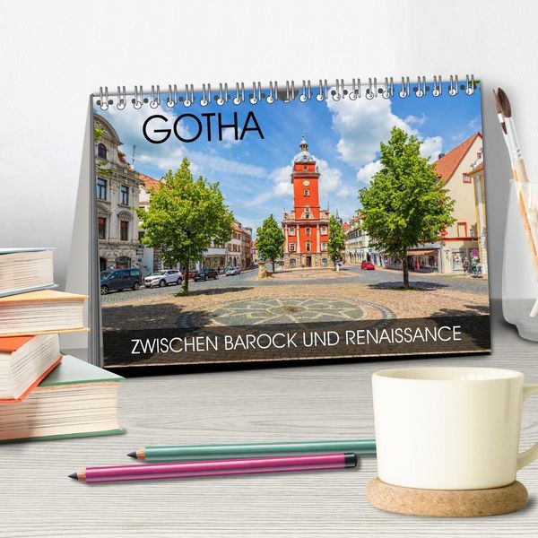 Produktbild: Gotha - zwischen Barock und Renaissance (Tischkalender 2026 DIN A5 quer), CALVENDO Monatskalender