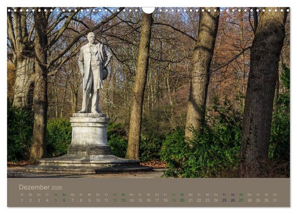 Produktbild: Gro&szlig;er Tiergarten Berlin - Von Dichtern und Komponisten (Wandkalender 2026 DIN A3 quer), CALVENDO Monatskalender