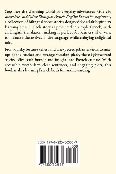 Produktbild: The Interview And Other Bilingual French-English Stories for Beginners