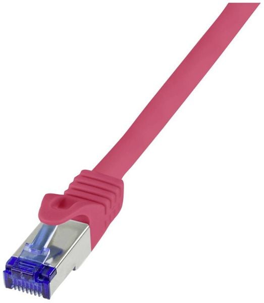 LogiLink C6A034S RJ45 CAT 6a S/FTP 1.00 m Rot 1 St.