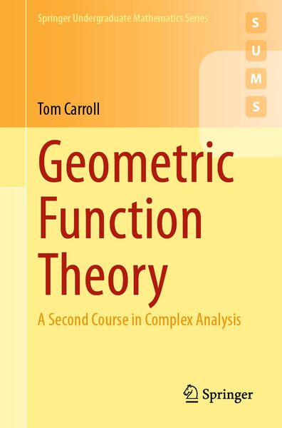 Produktbild: Geometric Function Theory