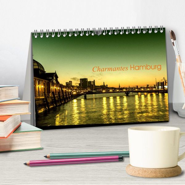 Produktbild: Charmantes Hamburg (Tischkalender 2026 DIN A5 quer), CALVENDO Monatskalender
