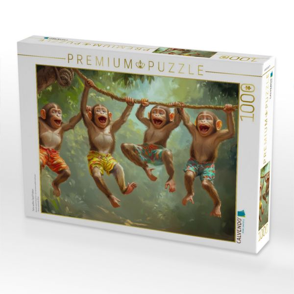 Produktbild: CALVENDO Puzzle Tiere wollen Spa&szlig; haben | 1000 Teile Lege-Gr&ouml;&szlig;e 64x48cm Foto-Puzzle f&uuml;r gl&uuml;ckliche Stunden