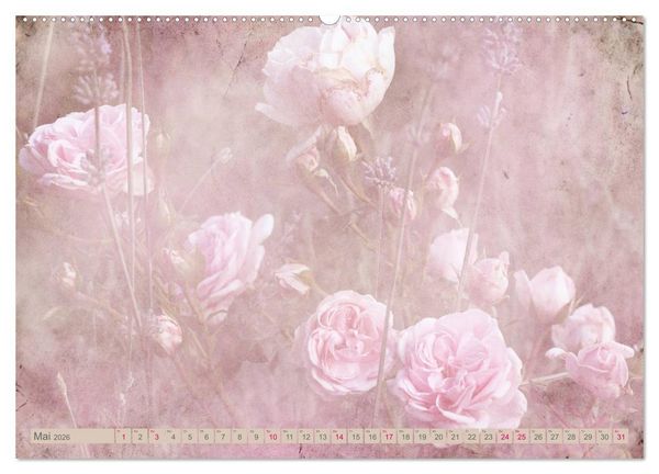 Produktbild: Rosenduft Shabby Chic Style (Wandkalender 2026 DIN A2 quer), CALVENDO Monatskalender