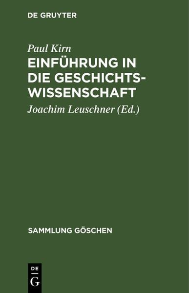 Produktbild: Einf&uuml;hrung in die Geschichtswissenschaft