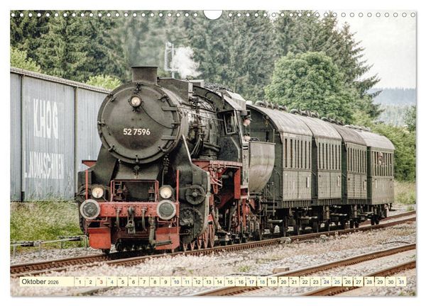 Produktbild: Dampfloks - eindrucksvolle Lokomotiven (Wandkalender 2026 DIN A3 quer), CALVENDO Monatskalender