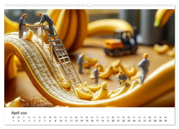 Produktbild: Winzige Welten - die kleinen Helfer des Jahres (Wandkalender 2026 DIN A2 quer), CALVENDO Monatskalender