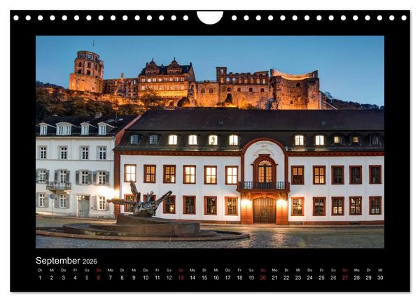 Produktbild: Heidelberg Views - Heidelberger Ansichten (Wandkalender 2026 DIN A4 quer), CALVENDO Monatskalender