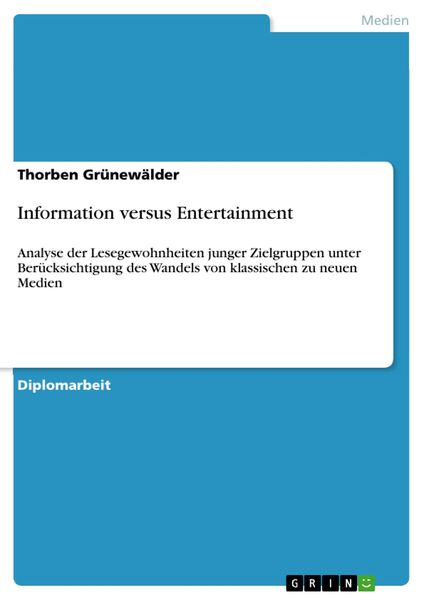 Produktbild: Information versus Entertainment