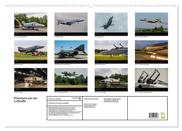 Produktbild: Phantoms bei der Luftwaffe (Wandkalender 2026 DIN A2 quer), CALVENDO Monatskalender