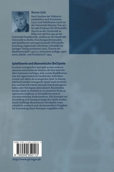 Produktbild: Spieltheorie und &ouml;konomische (Bei)Spiele
