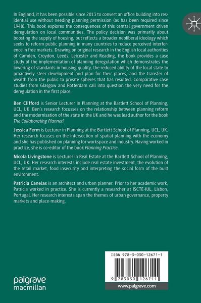 Produktbild: Understanding the Impacts of Deregulation in Planning