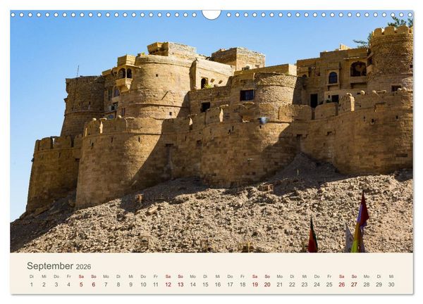 Produktbild: Rajasthan - Architektur im Land der K&ouml;nige (Wandkalender 2026 DIN A3 quer), CALVENDO Monatskalender