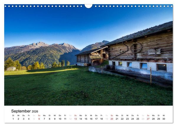 Produktbild: Bergbauernh&ouml;fe im Ultental (Wandkalender 2026 DIN A3 quer), CALVENDO Monatskalender